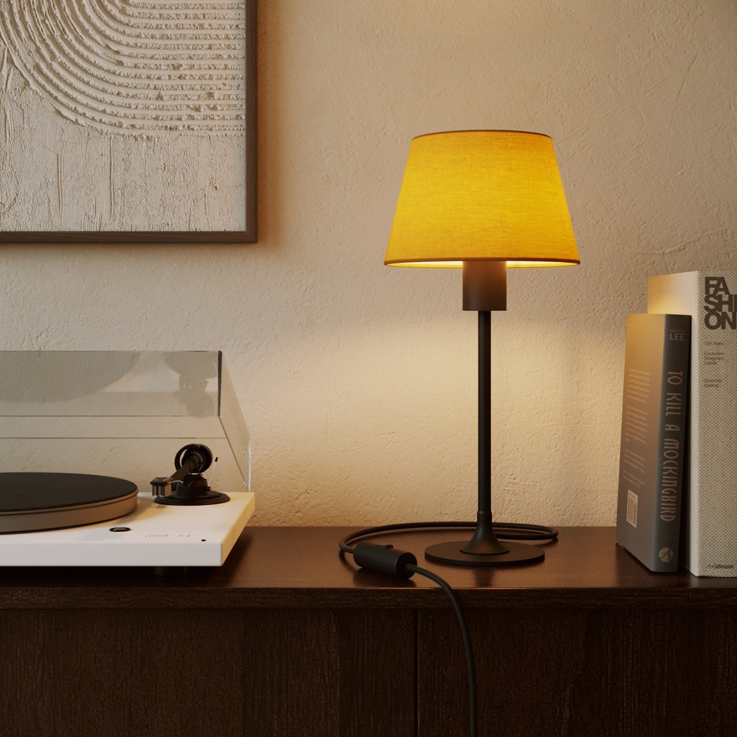 Paralume Impero S con attacco E27 per lampada da tavolo o applique - Made in Italy - Arenal Oro - Creative Cables