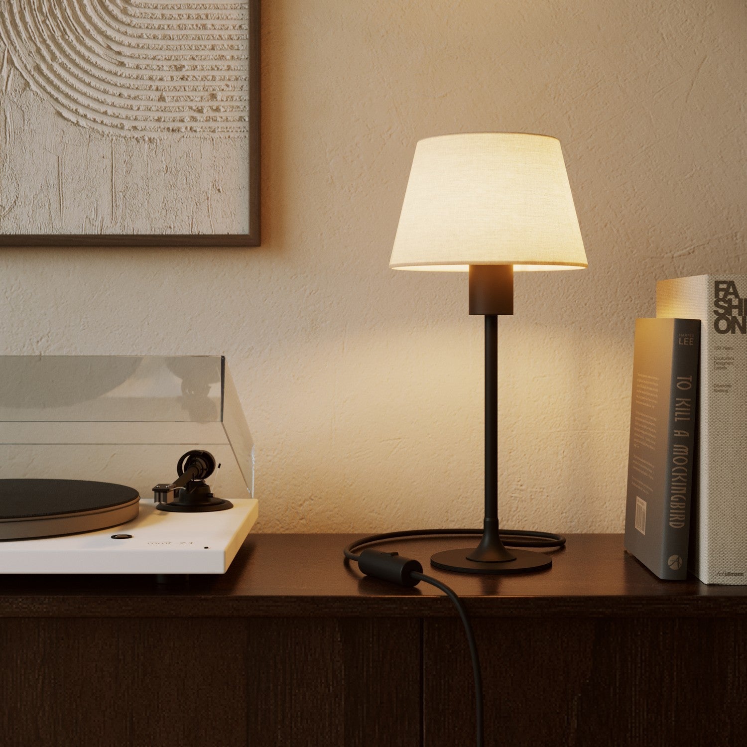 Paralume Impero S con attacco E27 per lampada da tavolo o applique - Made in Italy - Arenal Sabbia - Creative Cables