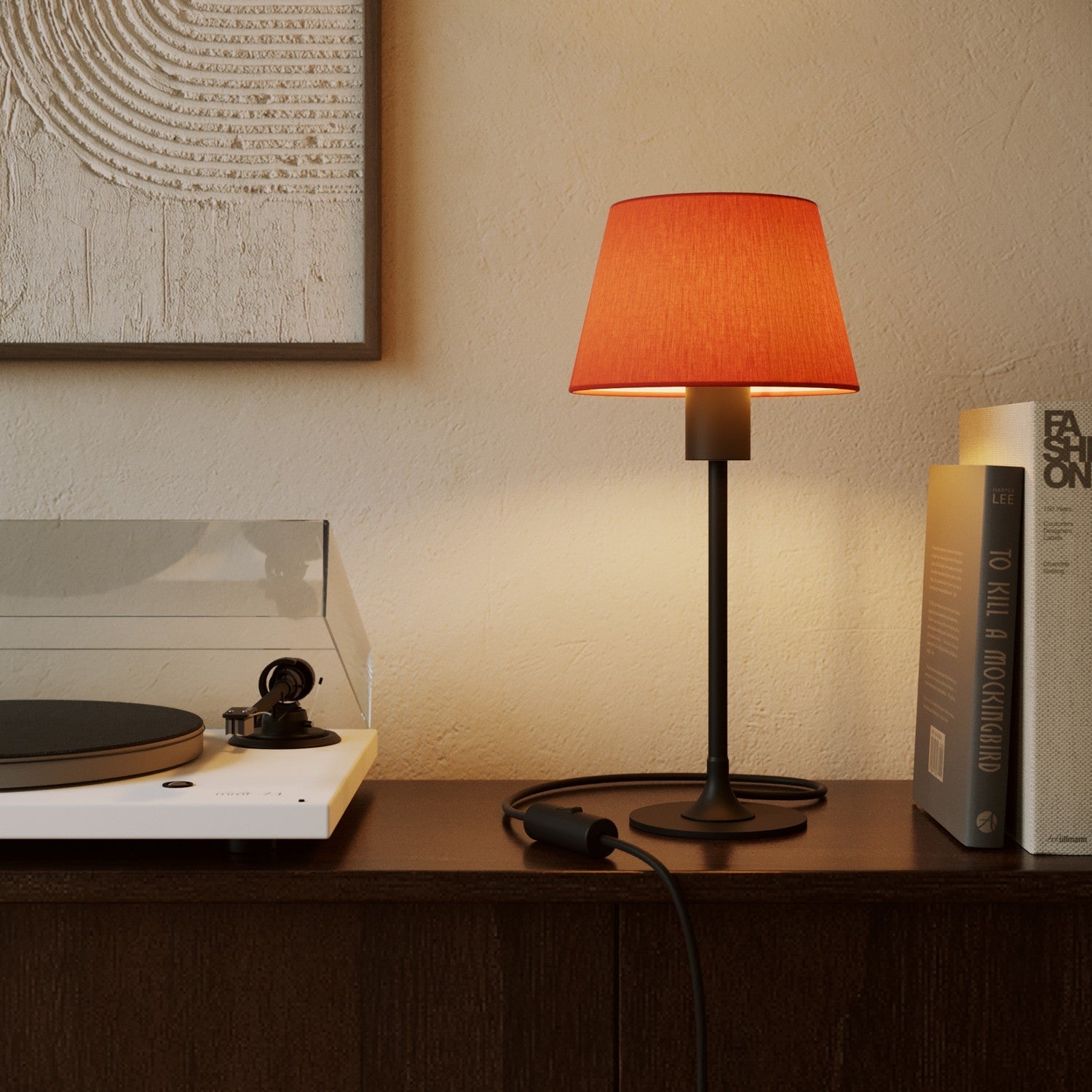 Paralume Impero S con attacco E27 per lampada da tavolo o applique - Made in Italy - Cinette Aragosta - Creative Cables