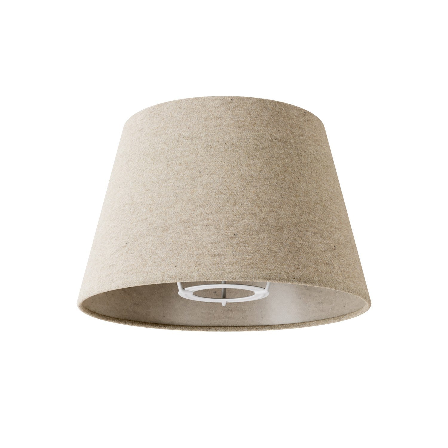 Paralume Impero S con attacco E27 per lampada da tavolo o applique - Made in Italy - Lana Beige - Creative Cables