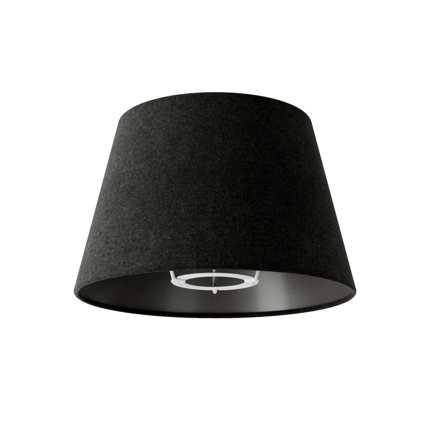 Paralume Impero S con attacco E27 per lampada da tavolo o applique - Made in Italy - Lana Grigio Scuro - Creative Cables