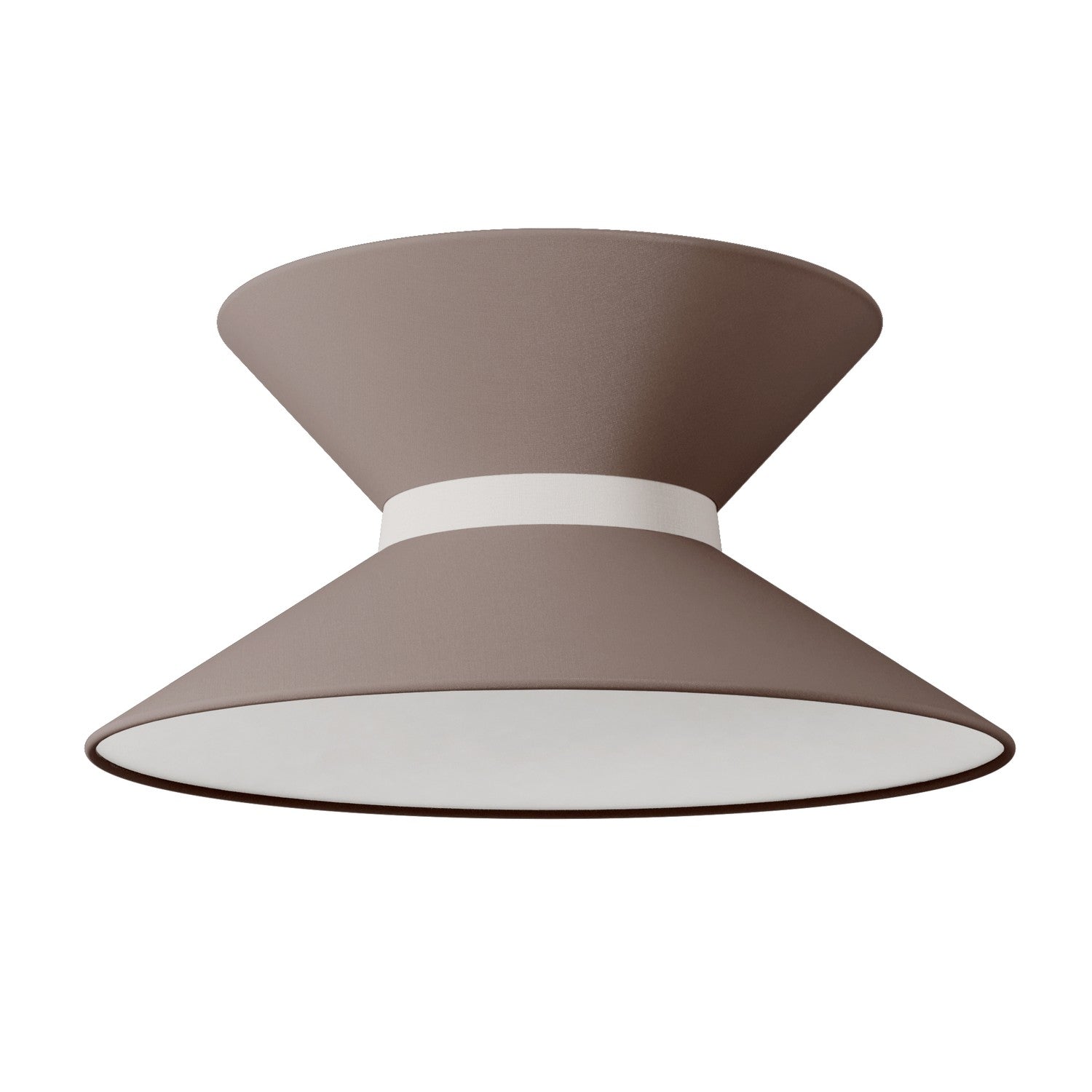 Paralume in tessuto Clessidra Arenal cenere - Made in Italy - Creative Cables