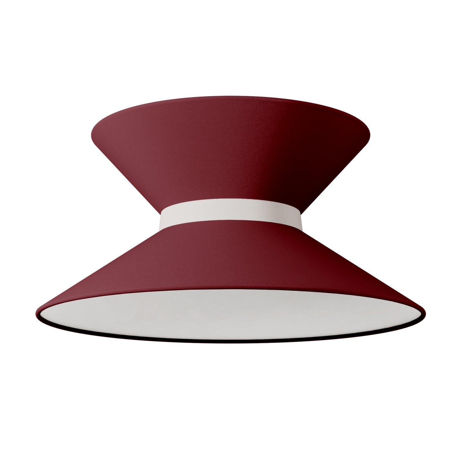 Paralume in tessuto Clessidra per lampada a sospensione - Arenal Bordeaux - Creative Cables