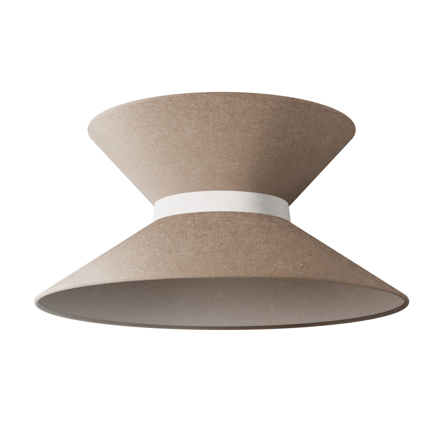 Paralume in tessuto Clessidra per lampada a sospensione - Lana Marrone - Creative Cables