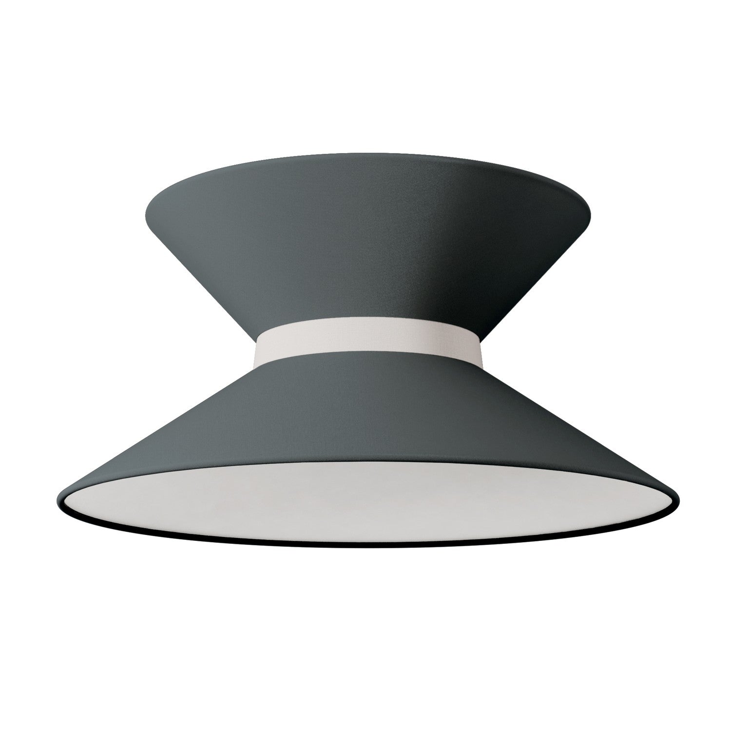 Paralume in tessuto Clessidra Teletta grigio scuro - Made in Italy - Creative Cables