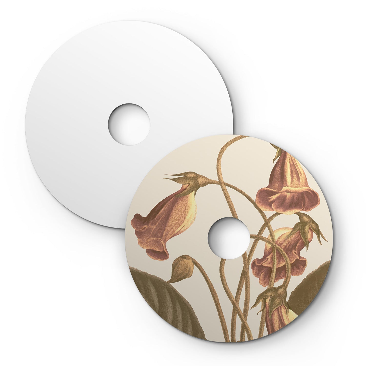 Paralume mini piatto Ellepì a disegni floreali 'Blossom Haven' Botanico Gloxinia, diametro 24 cm - Made in Italy - Creative Cables