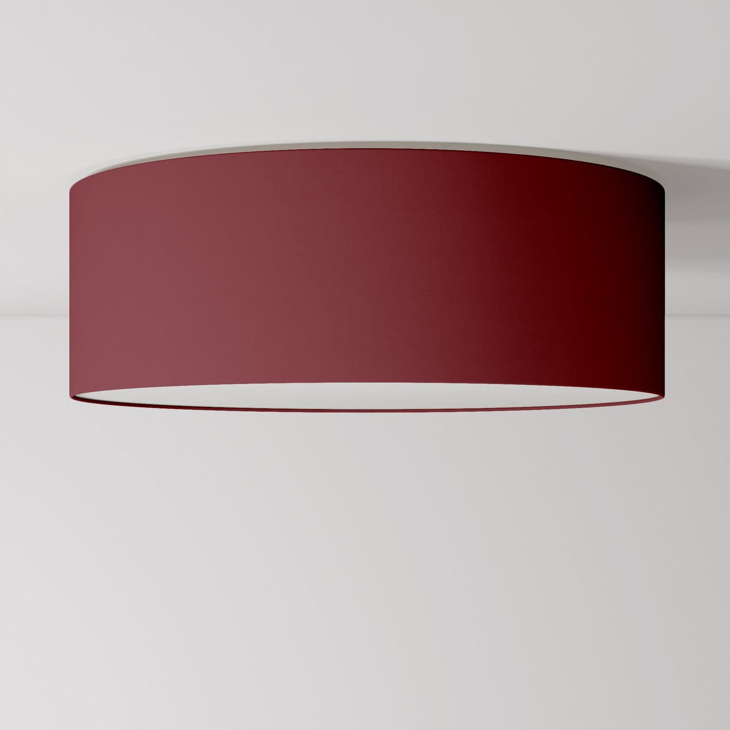 Plafoniera in tessuto Large - Made in Italy - Arenal Bordeaux - Creative Cables