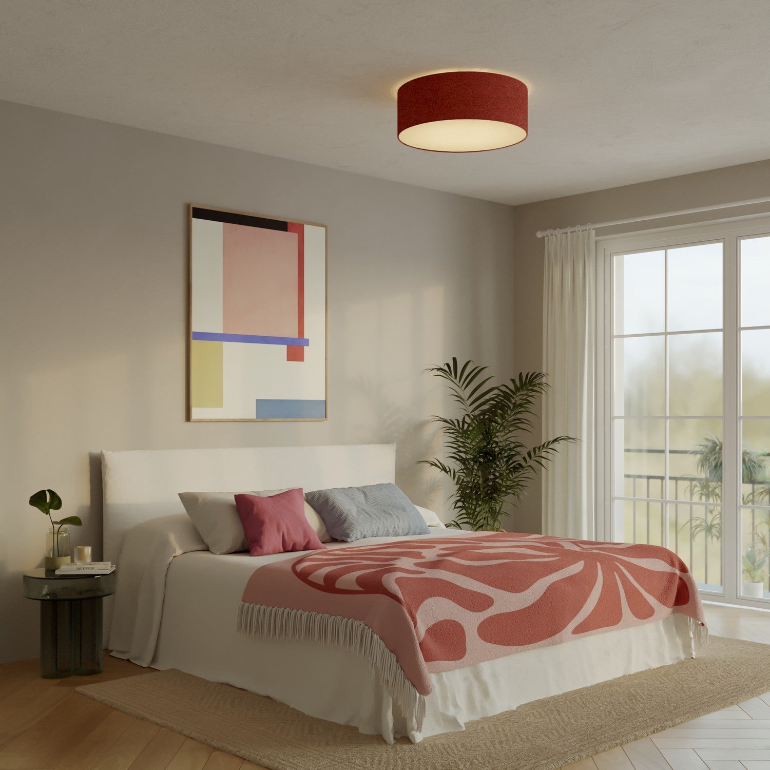 Plafoniera in tessuto Large - Made in Italy - Lana Aragosta - Creative Cables