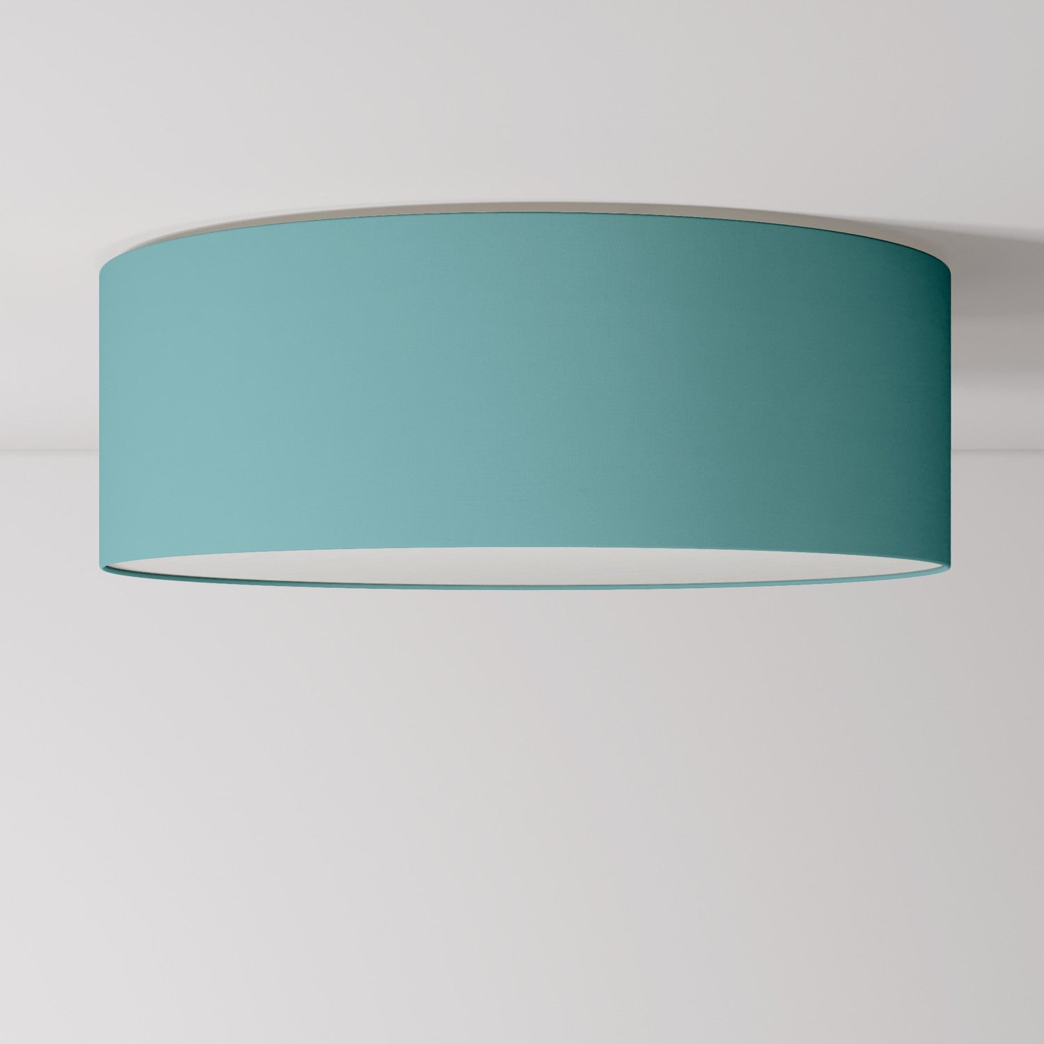 Plafoniera in tessuto Large - Made in Italy - Teletta Verde Dubbio - Creative Cables