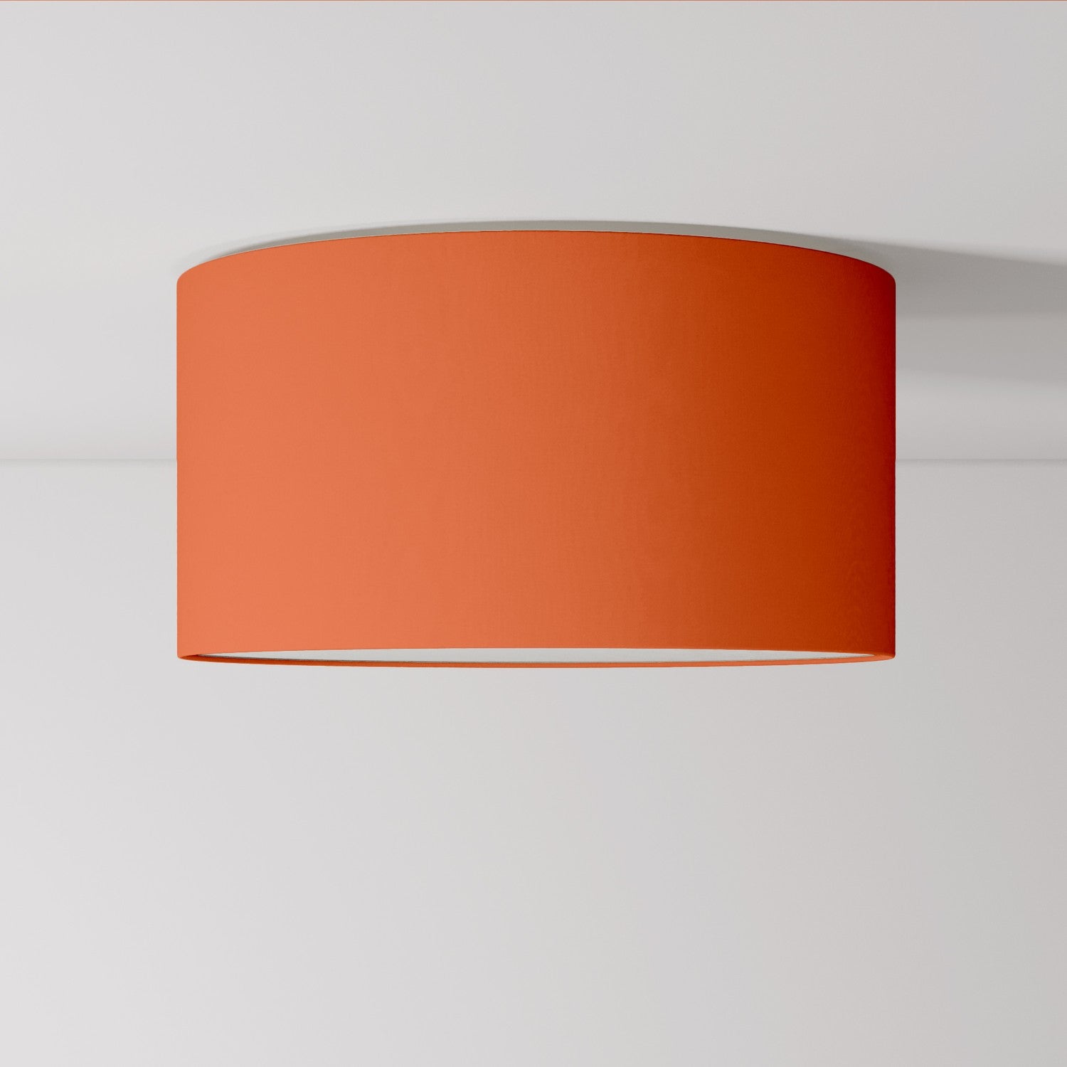 Plafoniera in tessuto Medium Cinette aragosta - Made in Italy - Creative Cables