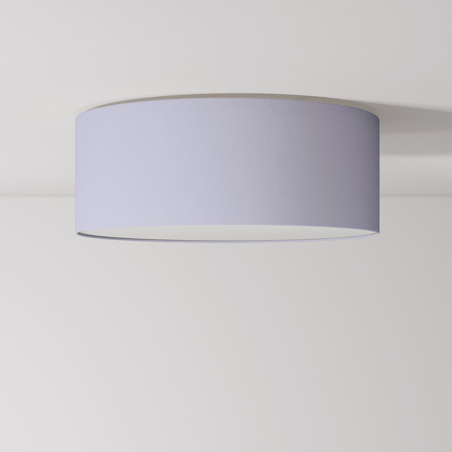 Plafoniera in tessuto Medium Slim - Made in Italy - Teletta Lilla - Creative Cables