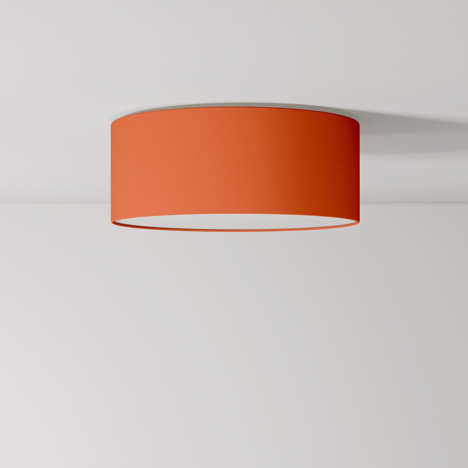 Plafoniera in tessuto Small Cinette aragosta - Made in Italy - Creative Cables