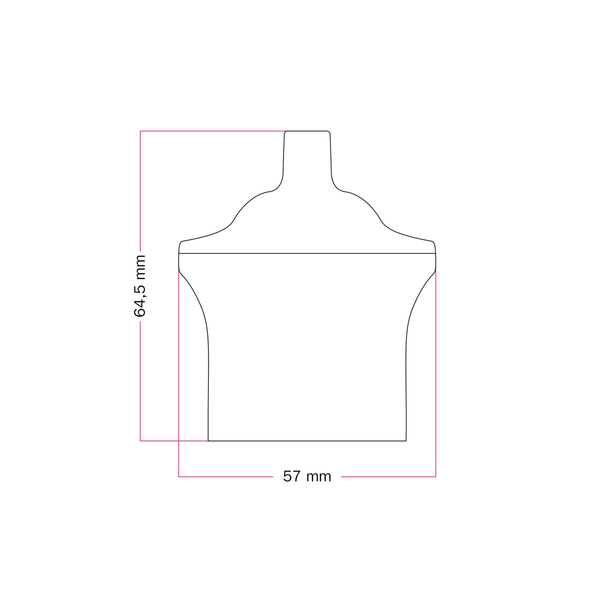 Portalampada E27 Pagoda in termoplastico con doppia ghiera - Bianco