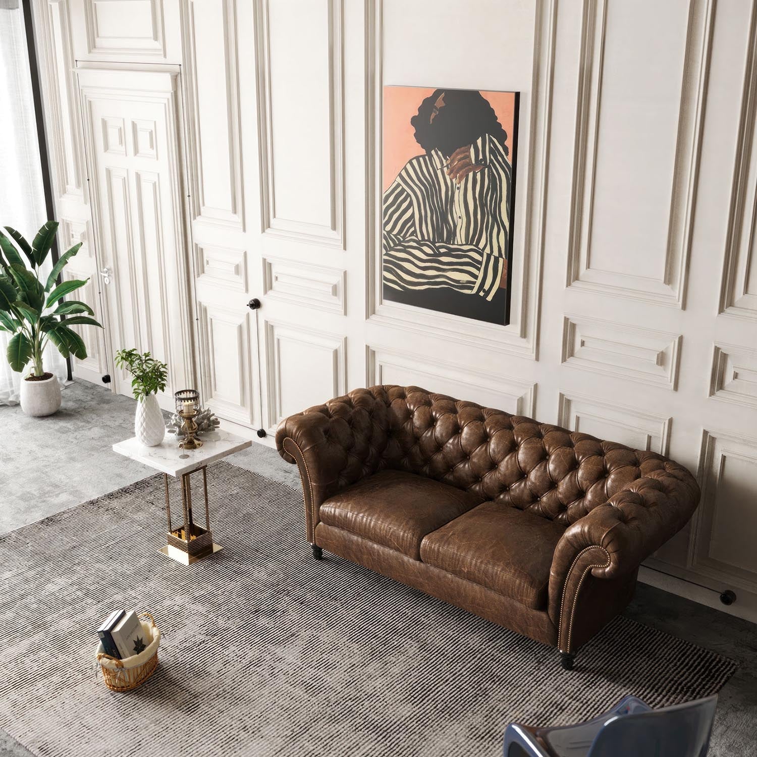 Presa a muro in porcellana di tipo francese - Nero