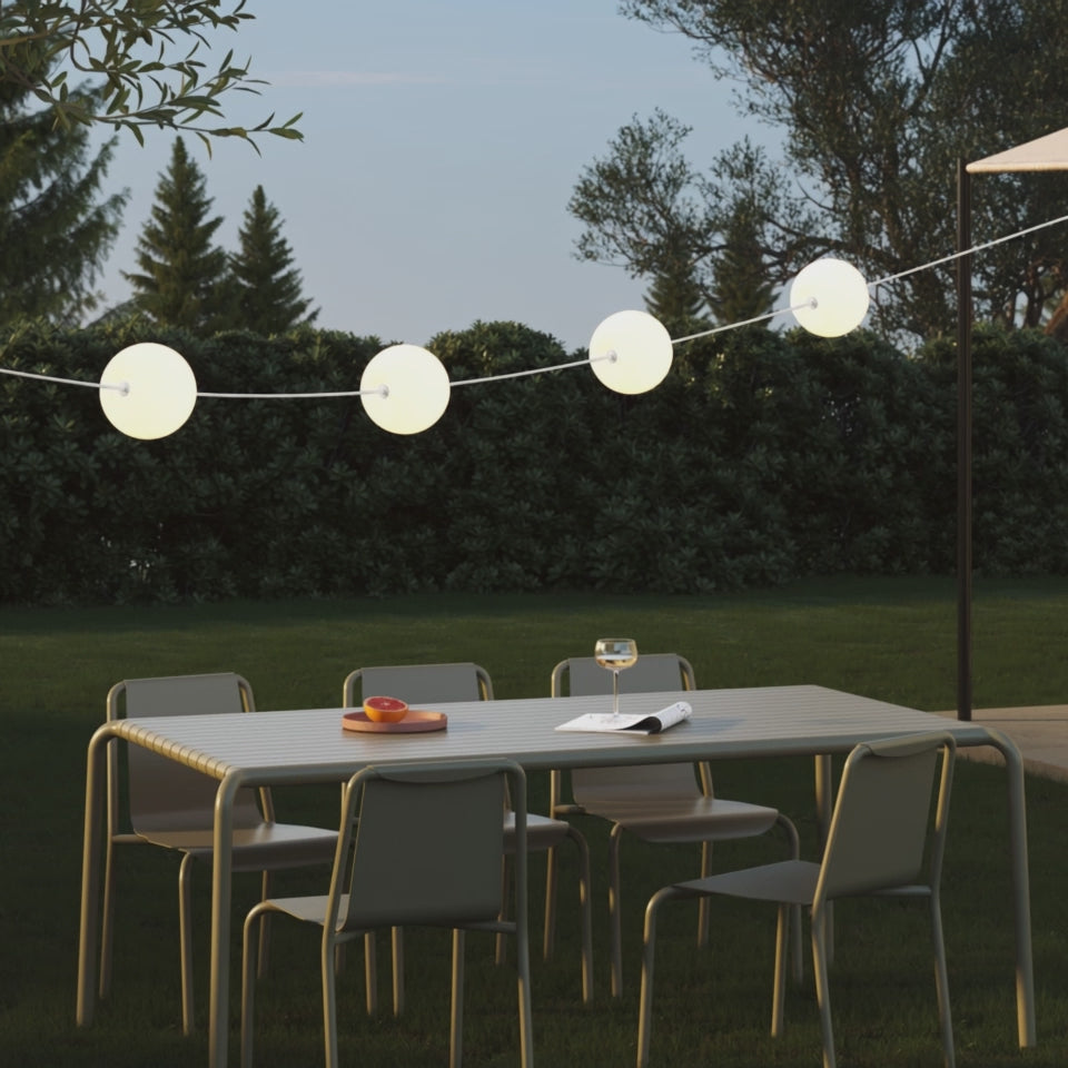 Video laden: Lichterkette 4 Lichtpunkte für den Außenbereich IP67 Grau - Marina4 Cherry