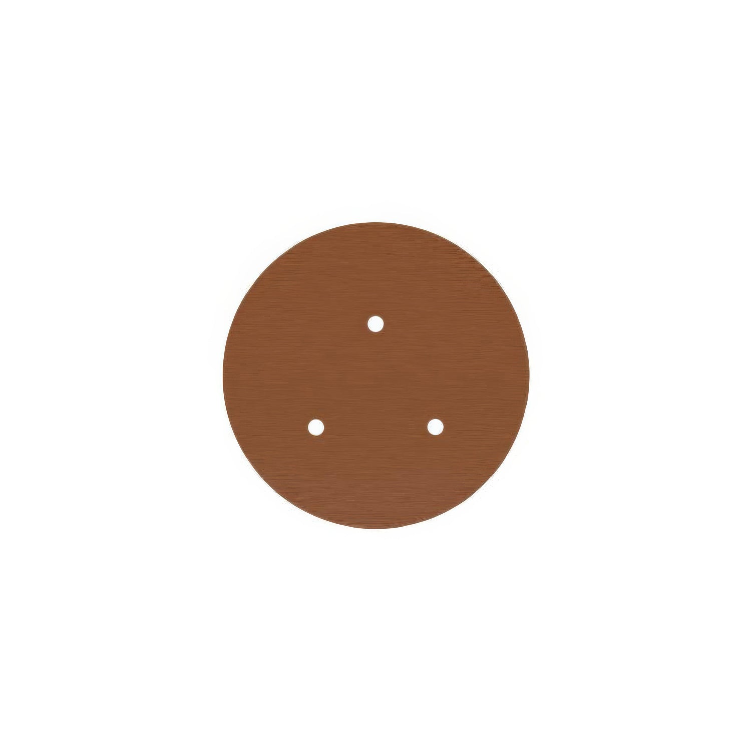 Rosone Rose-One rotondo, diametro 200 mm con 3 fori e 4 fori laterali - Dibond Rame satinato Bianco