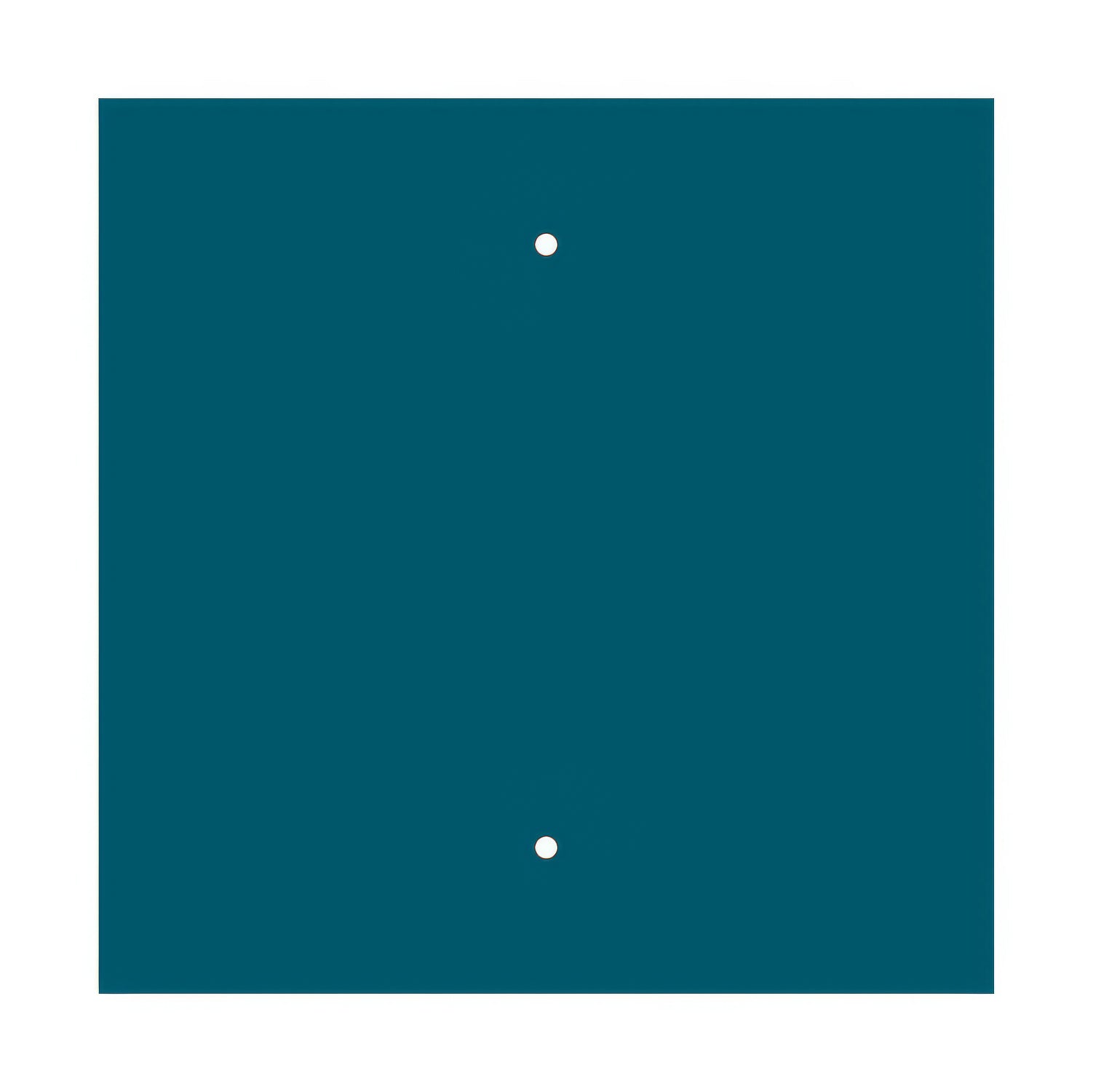 Rosone XXL Rose-One quadrato, 400 mm con 2 fori e 4 fori laterali - Petrolio Bianco