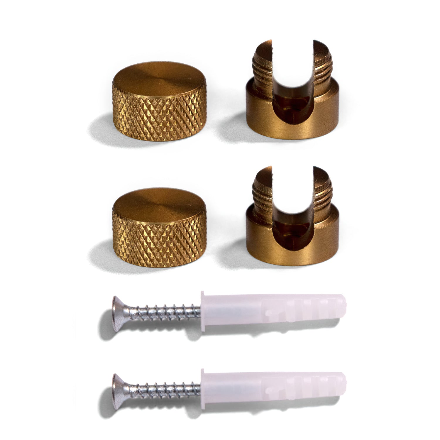 Sarè - Fissaggio a parete, passacavo in metallo per cavo tessile - Bronzo satinato