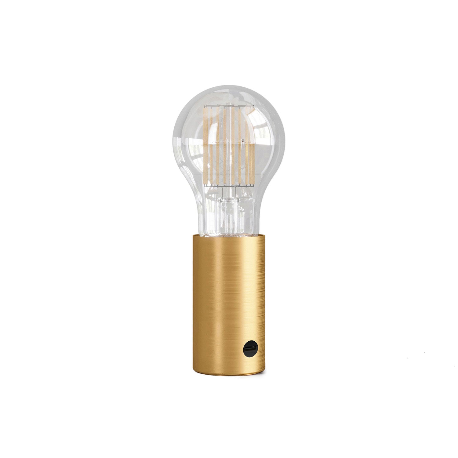 SI! Lampada portatile a 5V con lampadina A60 - Bronzo satinato - Creative Cables