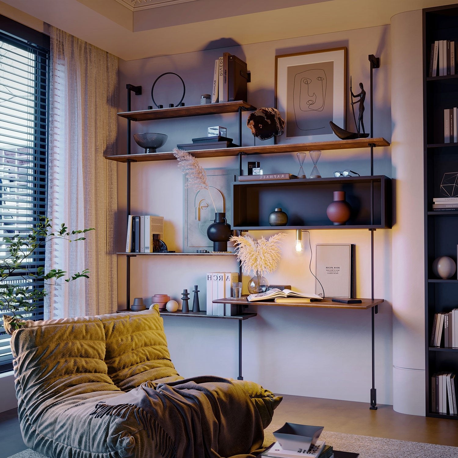 SI! Lampada portatile a 5V con lampadina A60 - Bronzo satinato - Creative Cables