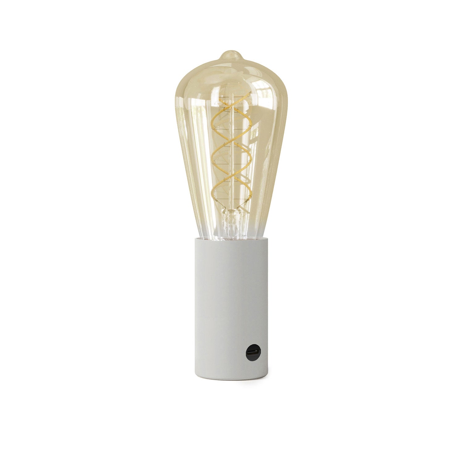 SI! Lampada portatile a 5V con lampadina ST64 - Bianco opaco - Creative Cables