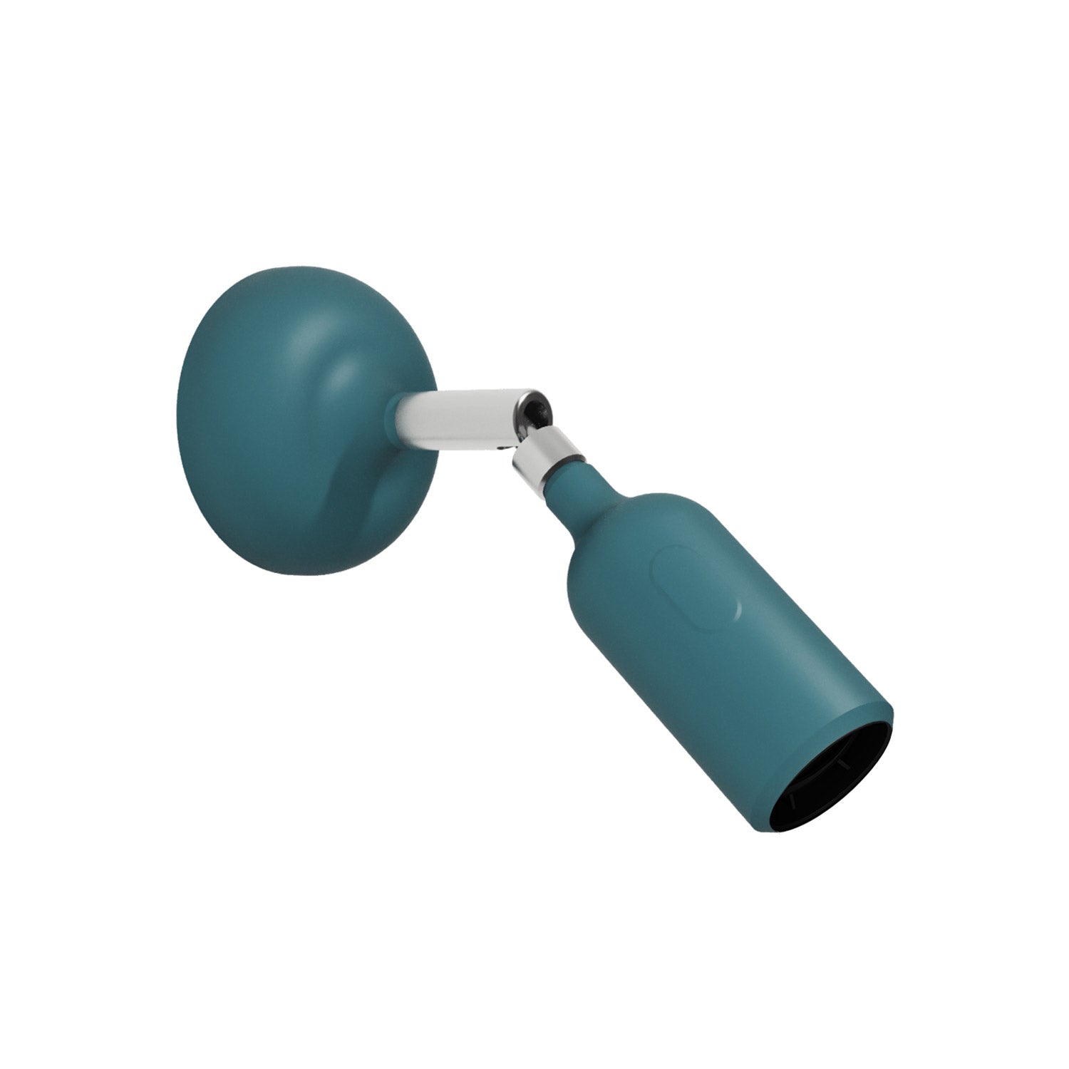 Silicone Fermaluce lamp with joint and built-in switch - Petrol