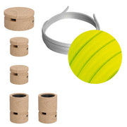 Sistema Filé Wiggle Kit - con cavo CF10 di 3 m per catenaria e 5 componenti in legno per interni