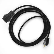 Snake for lampshade - Plug-in lamp with colored fabric cable - RC04