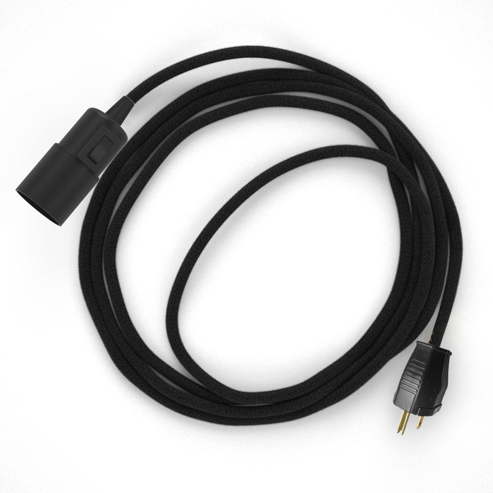 Snake - Plug-in lamp with colored fabric cable - RC04