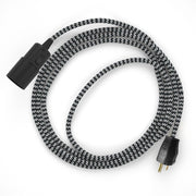 Snake - Plug-in lamp with Zig-Zag fabric cable - RZ04