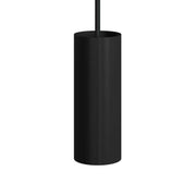 Tub-E14, tubo in metallo per faretto con portalampada doppia ghiera E14 - Nero