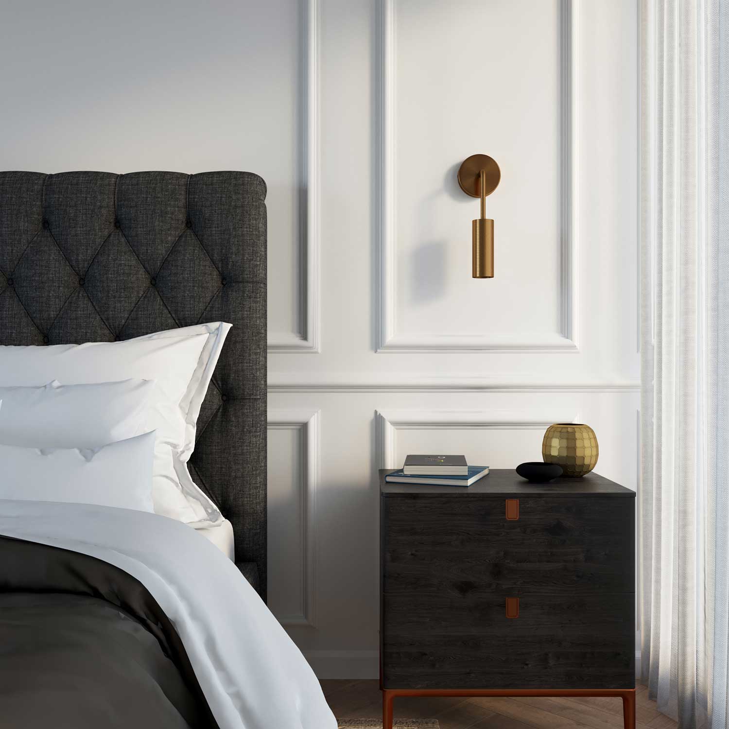 Tubo curvo di estensione 14 cm in metallo - Bronzo satinato