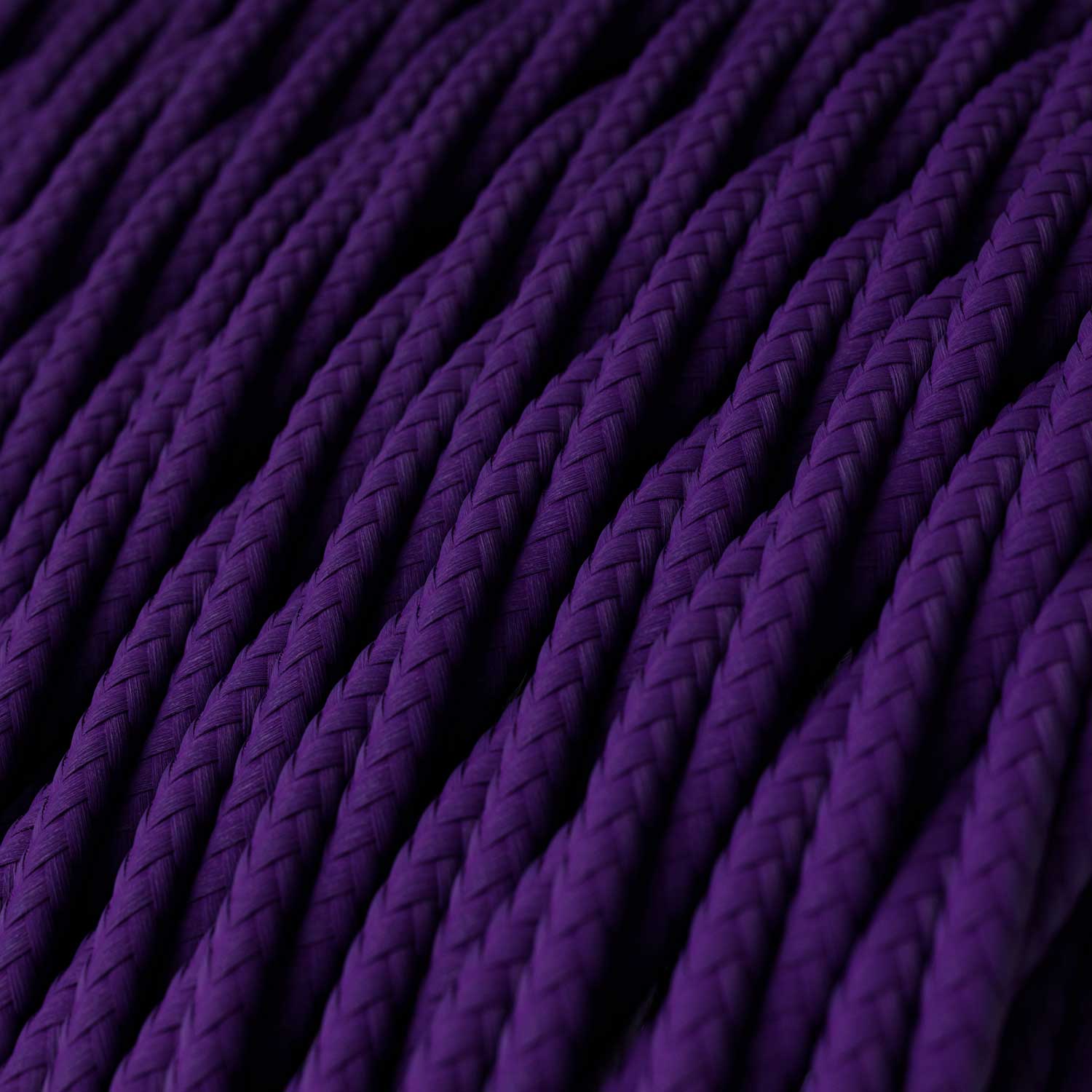 Violet Rayon covered Twisted electric cable - TM14